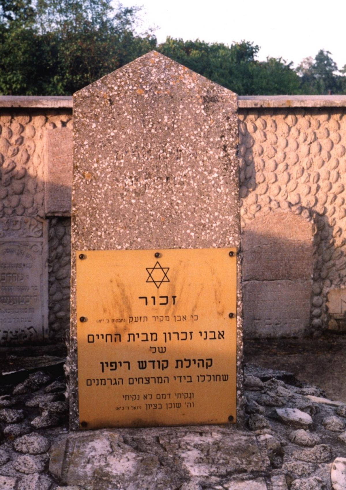 Wikipedia, Jewish cemetery in Rypin, Self-published work