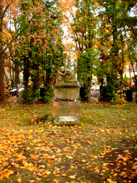 Wikipedia, Autumn in Poland, Municipal cemetery in Legnica, Self-published work