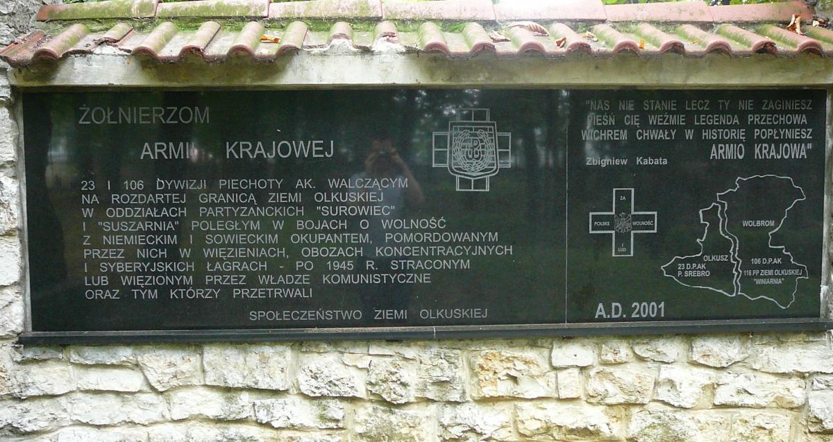 Wikipedia, Home Army plaques, Old Christian Cemetery in Olkusz, Self-published work